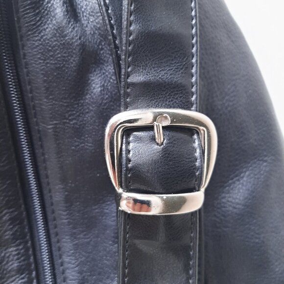 Amalfi - Black Leather Handbag - Picture 7 of 13